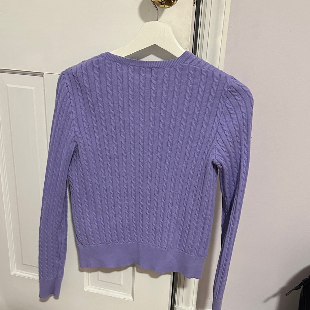 Polo by Ralph Lauren Women's Lavender Cardigan - Picture 3 of 3